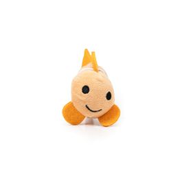 Gloria Oleg Peluche para Perros con Sonido, Juguete Pez Payaso Naranja de Poliéster, Ideal para Cachorros y Razas Pequeñas