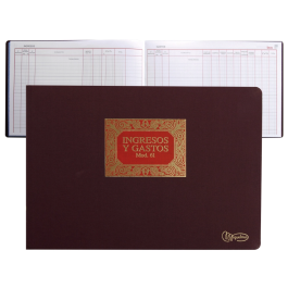 Miquelrius 61 Libro de Contabilidad Folio Apaisado 100 Hojas Ingresos y Gastos