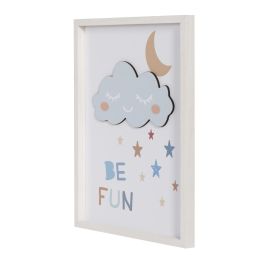 DKD Home Decor Cuadro Infantil Multicolor Blanco 2 x 50 x 40 cm (4 Unidades)