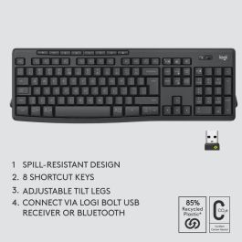 Logitech MK370 Combo Teclado y Mouse Inalámbrico para Negocios Idioma Inglés (EE.UU)