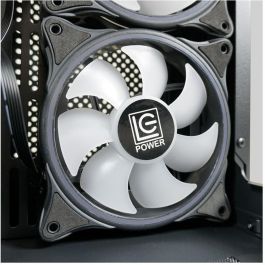 LC-Power 809B Midi Tower PC Gaming Negro ATX/EATX/microATX/Mini-ITX con Ventana Lateral y Panel de Vidrio Templado