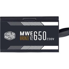 Cooler Master MWE Bronze 650W V2 - Fuente Alimentación PC 650W 80 Plus Bronze 230V, Cables Planos Negros, Ventilador 120mm HDB, Semi-Pasivo Cooler Master MWE Bronze 650W V2 - Fuente Alimentación PC 650W 80 Plus Bronze 230V, Cables Planos Negros, Ventilador 120mm HDB, Semi-Pasivo