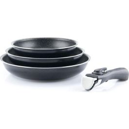 Arthur Martin Set 3 sartenes aluminio 20/24/28 cm antiadherente efecto piedra, asa extraíble, aptas para inducción y todas las fuentes de calor Precio: 48.89000039. SKU: B1CPH2GGQQ