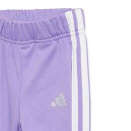 Conjunto Deportivo para Bebé Adidas 3 Bandas French Terry Jogger Rosa