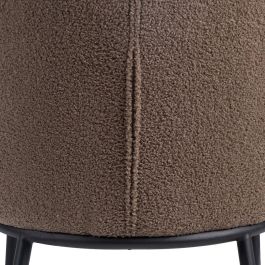Silla Marrón Tejido-Metal Salón 58 X 52 X 77 cm