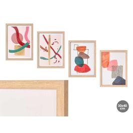 Cuadro Lienzo Abstracto Marco Natural 30x40 cm - Giftdecor (8 Unidades) Precio: 68.4999997. SKU: B1C73BE94W