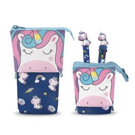 Oh My Pop Estuche Portatodo Cute + Boli Gel 10 Colores Azul Oscuro - Vertical, Convertible en Portalápices, Tinta Borrable Precio: 18.79000046. SKU: B184FTFCRR
