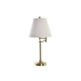 Lampara Sobremesa Tradicional DKD Home Decor Blanco Dorado 36 x 76 x 36 cm