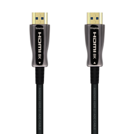 AISENS Cable HDMI V2.1 AOC Ultra Alta Velocidad HEC 8K@60Hz 4K@120Hz 48Gbps Conectores Macho a Macho Negro 100m Precio: 117.49999998. SKU: B14ZJTRWSN