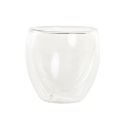 DKD Home Decor Taza Basic glass Transparente Cristal Borosilicato Doble Pared Set de 2 Piezas 100ml 6.7 x 6.4 x 6.7 cm Precio: 4.88999962. SKU: B1JNSP9BDE