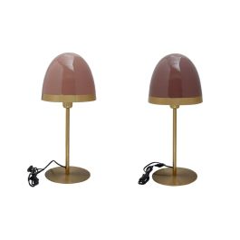 Lampara Sobremesa Moderno DKD Home Decor Rosa Lila 23 x 55 x 23 cm (2 Unidades) Precio: 130.5000004. SKU: B1FGPZA3GM