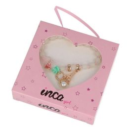 Inca Pulsera Infantil de Perlas con Bolitas Diseño Torre Eiffel y Colgantes Coloridos en Caja Regalo Corazón Rosa Precio: 4.68999993. SKU: S0586987