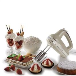 Ariete 1548/03 Batidora Amasadora Vintage Beige con 5 Velocidades y Accesorios Inoxidables