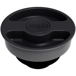 Emsa Motiva Quick Press - Termo de Acero Inoxidable 1 L, Negro