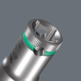 Wera 05004565001 Juego de Enchufes Belt C Deep 1, 1/2", Métrico 10, 13, 15, 16, 17, 19 mm, 6 Piezas con Estuche