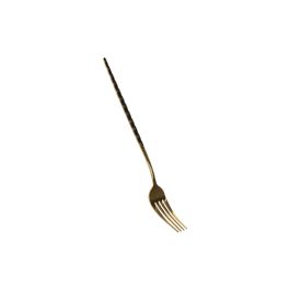 DKD Home Decor Cubertería Negro Dorado Set de 16 Piezas Inox 0.3 x 21 x 2 cm