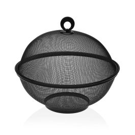 Frutero Versa Negro Con Tapa Metal Acero (28 x 28 x 28 cm) Precio: 7.58999967. SKU: S3409993