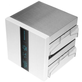 Mars Gaming MCPU-LCDPRO Disipador CPU con Pantalla LCD, 8 Heatpipes, 380W TDP, Dual-Tower, 2 Ventiladores PWM 120mm, Blanco, Compatible con Intel LGA 1851/1700 y AMD AM5/AM4