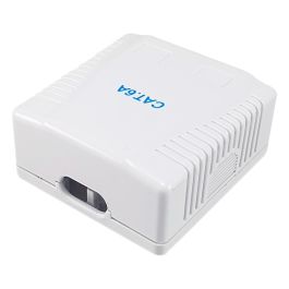 Equip Roseta Superficie RJ45 Cat.6A UTP 2 Puertos Color Blanco