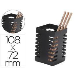 Cubilete Portalapices Q-Connect Negro Metal Cuadrado 72x108 mm Precio: 6.69000046. SKU: B1B6564AHR