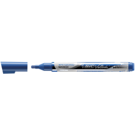 Bic Rotuladores Pizarra Blanca Velleda 902087 Punta Redonda 1.5mm 12 Unidades Azul