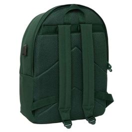 El Ganso Mochila Doble para Portátil 15,6" + USB Basics Green 31x44x18 cm