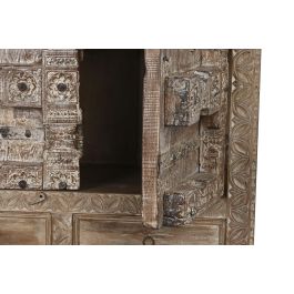 DKD Home Decor Armario de Teca Natural con 2 Puertas, 2 Cajones y 3 Estanterías, 51 x 216 x 122 cm DKD Home Decor Armario de Teca Natural con 2 Puertas, 2 Cajones y 3 Estanterías, 51 x 216 x 122 cm