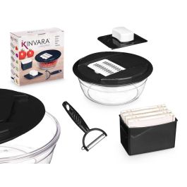 Rallador Redondo Deposito Negro Kinvara 19X8CM (8 Unidades)