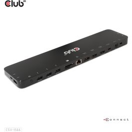Club3D CSV-1566 Docking Station USB-C 4K 120W con 6xUSB 3.0, DisplayPort, 2xHDMI, Ethernet y Lector de Tarjetas SD/MicroSD