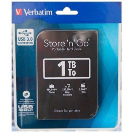 Verbatim Disco Duro Externo 1Tb Hdd 2.5" Usb 3.0 Negro Precio: 62.50000053. SKU: S8420656