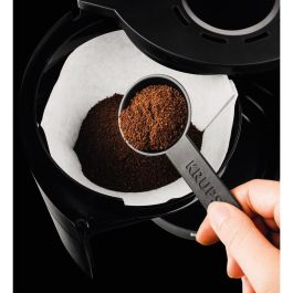 Krups F 309 08 ProAroma Cafetera de filtro 1.25L 15 tazas 1150W Negra con jarra de vidrio y sistema antigoteo