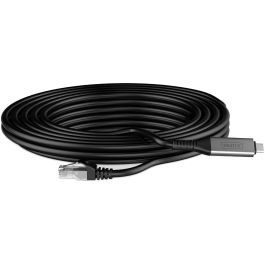 Digitus Cable Ethernet S/FTP Cat6a USB-C 3.2 Gen1 a RJ45, 2m, Negro, 1 Gbit/s, Libre de Halógenos