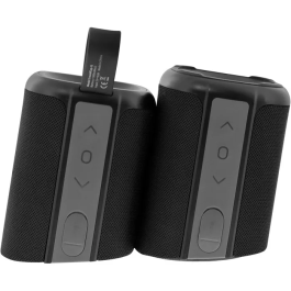 TNB Altavoz Inalámbrico XPLORE TWS TNB3303170097342 - Resistente al Agua, Bluetooth 5.0, Separable en 2 Altavoces, Batería 7H, Potencia 20W Estéreo, Negro