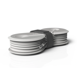 Groovy Auriculares con Micrófono, Conector Jack 3,5 mm y Enrollador de Cables, Color Blanco