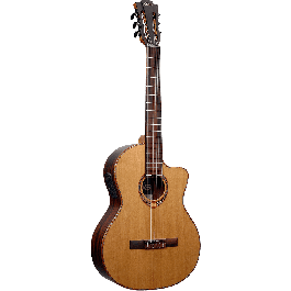 LAG Guitarra Clásica Electroacústica Auditorium Occitania 118 Natural con Tapa de Cedro y Electrónica Astro-LAG Cutaway Precio: 562.38864. SKU: B1BTHVSRAJ