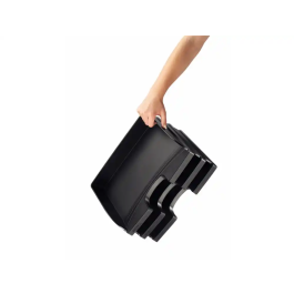 Leitz Bandeja sobremesa plástico apaisada negro 363x273x70 mm