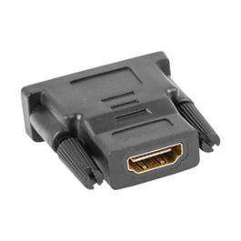 Lanberg Adaptador HDMI Hembra a DVI-D Macho (24+1) Full HD 1080p Versión 1.4 con Ethernet Pines Bañados en Oro