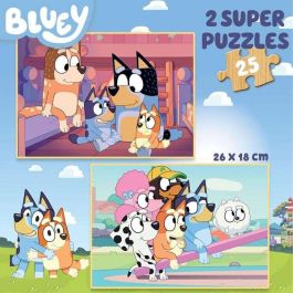 Puzzle de madera 2x25 piezas bluey