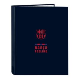 Carpeta de anillas F.C. Barcelona Azul marino A4 (26.5 x 33 x 4 cm)