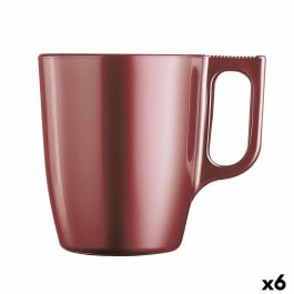 Taza Mug Luminarc Flashy Rojo 250 ml Vidrio (6 Unidades) Precio: 24.95000035. SKU: B19MSC2JZ7