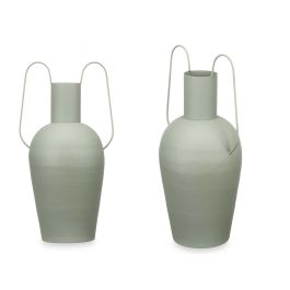 Jarron Acero Doble Asa Verde Pastel Grd Giftdecor 24X45CM (4 Unidades) Precio: 64.49999985. SKU: B1GRF5HWNY