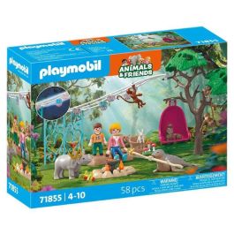 Playmobil Fiesta de cumpleaños divertida | Set de juego con figuras de niños, animales y accesorios | Edad +3 años