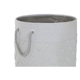 DKD Home Decor Cesta Basicos Gris Crema 40 x 44 x 40 cm (4 Unidades)