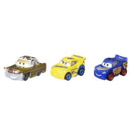 Mattel Coche Cars Mini Set 3 Unidades Carrocería Metálica Ruedas Giratorias Modelos Surtidos