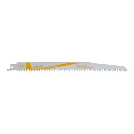 Wolfcraft 2295000 Hojas de sierra de sable CV para madera, corte basto, 230 mm, para vigas y podas, pack 2 unidades