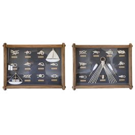 DKD Home Decor Cuadro Azul Marino Natural 4 x 45 x 59 cm (2 Unidades) Precio: 75.68999999. SKU: B1687SW3XY