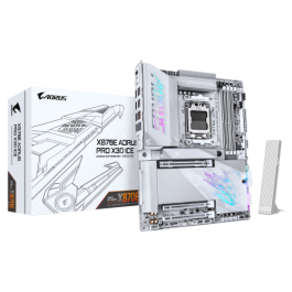 Gigabyte X870E AORUS PRO X ICE Placa Base, Chipset AMD X870E, Socket AM5, DDR5-SDRAM, ATX Precio: 456.49999967. SKU: B18VMWT7LB