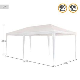 Aktive Cenador de Plástico con Tubo de Acero 300x600xh255 cm