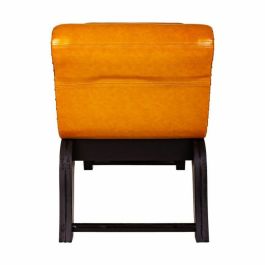 Banqueta Alexandra House Living Naranja Poliuretano Madera MDF 40 x 65 x 90 cm