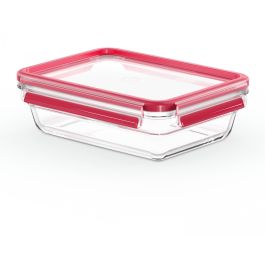Emsa N10409 Clip & Close Glas Frischhaltedose 1.1 L Transparente/Rojo